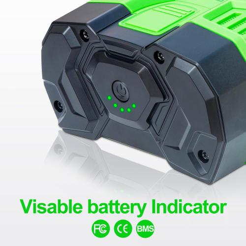 Green and Black DTK Battery Replacement for EGO 56V Battery 2.5Ah Batteries Compatible with BA1400T BA2800 BA4200T BA5600T Lightweight and Easy to Carry