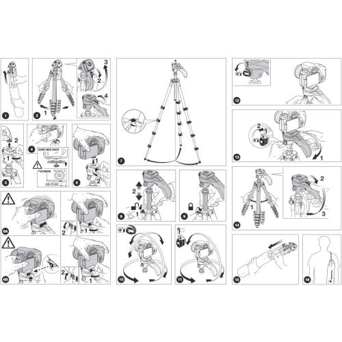 Manfrotto Compact Action Aluminium Tripod with Hybrid Head forEntry-Level DSLRs, Mirrorless up to 1.5kg Black