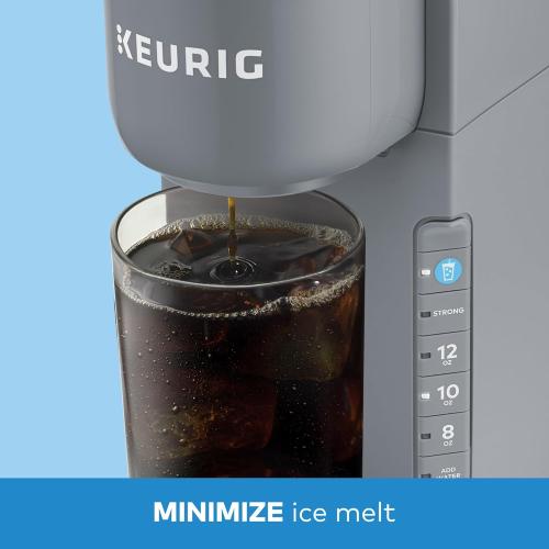 Keurig K-Iced Coffee Maker, Single Serve K-Cup Pod Iced Coffee Maker, With Hot and Cold Coffee Capabilities, Brews Any K-Cup Pod, Gray