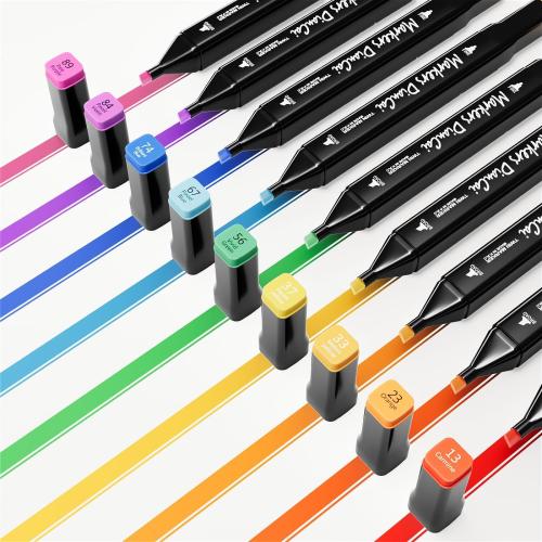 Alcohol Markers 80 Colors,Chisel & Fine Dual Tip Marker Set for Adults Kids,Permanent Markers Pens Coloring Alcohol Marker Perfect Halloween Christmas Gift for Painting Coloring Sketching