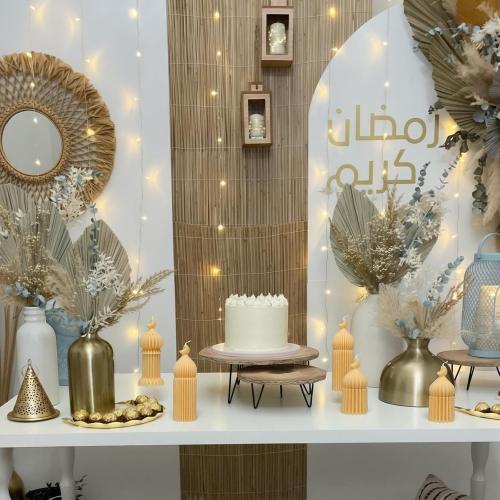 Lyrow 3 Pcs Ramadan Mubarak Scented Soy Candles Eid Islamic Muslim Home Decor Ramadan Mosque Shaped Small Pillar Candles Set Gift for Islam Eid Muslim Festival Home Decorations, 3 Design