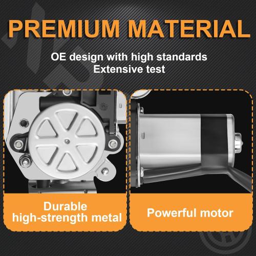 NPAUTO Front Left Driver Side Power Window Regulator with Motor Replacement for Freightliner Columbia Century Class Coronado Argosy 2003 2004 2005 2006 2007 2008 2009 2010 2011, 741-5204