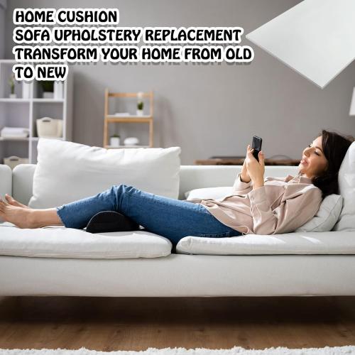 Amylove 1 Pack Polyurethane Foam 1/2 x 24 x 72 High Density Cushion Upholstery Foam Sheet for Seat Replacement DIY Projects Chairs Headboards Sofas Home (White)
