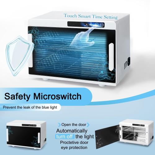 Nail Tool Cleaning Machine 12L High Capacity Cleaning Cabinet Salon Tools Cleaning Box with Touch Timer Setting for Esthetician, Manicurist, Spa, Tattoo, Barber&Salon