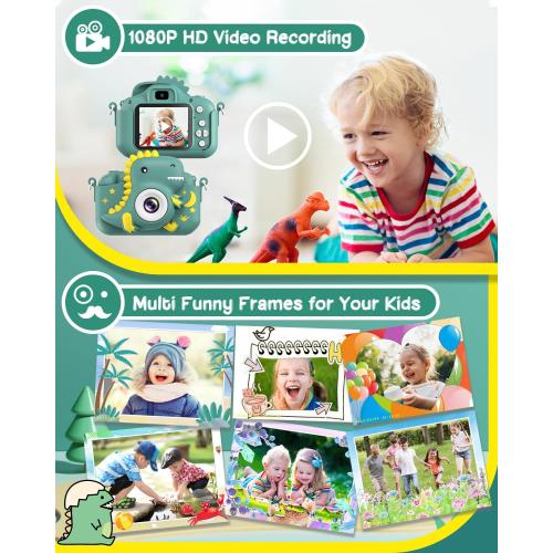 Kids Camera, Toddler Camera for Boys Girls, Toys Gifts for Christmas Birthday Boys Girls Kids 3-9 Year Old Digital Video Camera with 32GB TF Card