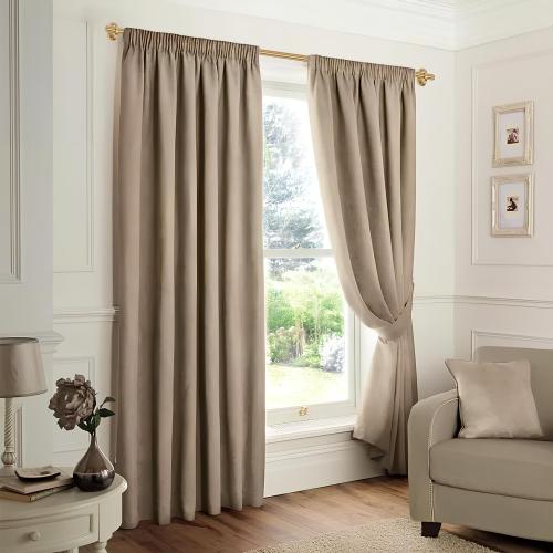 Modern Curtain Rods, 1Inch Diameter Decorative Single Window Rod Telescoping 48-84 Inch Adjustable Drapery Rods Warm Gold Color For Bedroom Living Room Kitchen Office