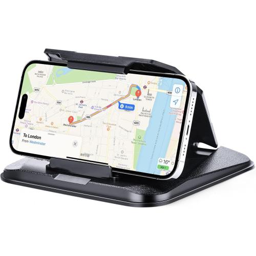 EEEKit Universal Car Phone Holder, Adjustable Car Phone Mount Dashboard Phone Holder for 5-9.6in Smartphones GPS Device