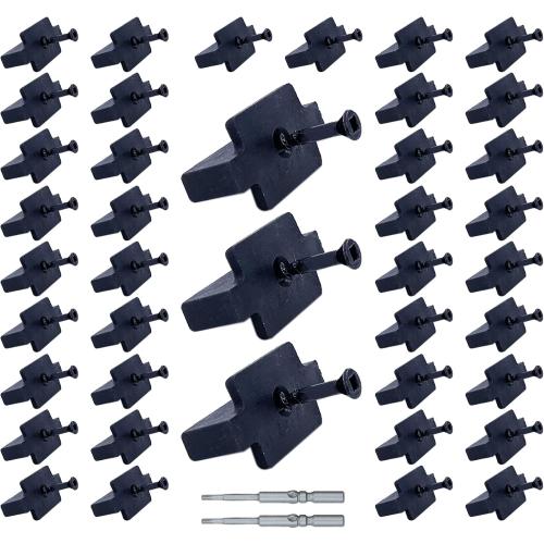 1000PCS Hidden Fasteners Deck Fastener Clip Universal Nylon Clips Decking Fasteners Preloaded T Clips for Installing Composite Deck Boards