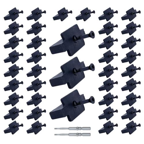 600PCS Hidden Fasteners Deck Fastener Clip Universal Nylon Clips Decking Fasteners Preloaded T Clips for Installing Composite Deck Boards