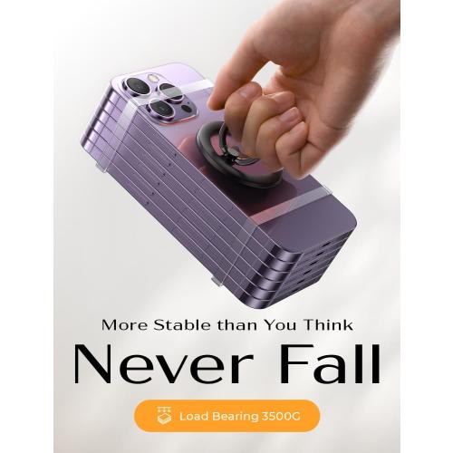 LISEN for MagSafe Phone Grip Holder 2025 Upgraded [360° Rotation & Strong Magnet] MagSafe Kickstand iPhone Magnetic Ring for Phone Case, Magnetic Phone Grip for iPhone 17 Pro Max Air 16/15/14/13/12