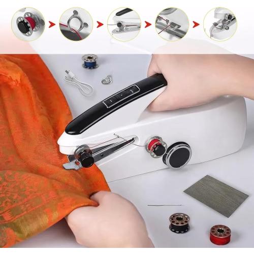 CJC Handheld Sewing Machine,Sewing Machine for Beginners,Two Speed Adjustment Electric Handheld Mini Sewing Machines,Easy to Use and Fast Stitch Suitable for Clothes,Fabrics,DIY Home Travel