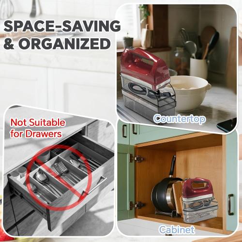 Hand Mixer Storage Case Compatible with KitchenAid KHM5, KHM6, KHM7 and KHM9