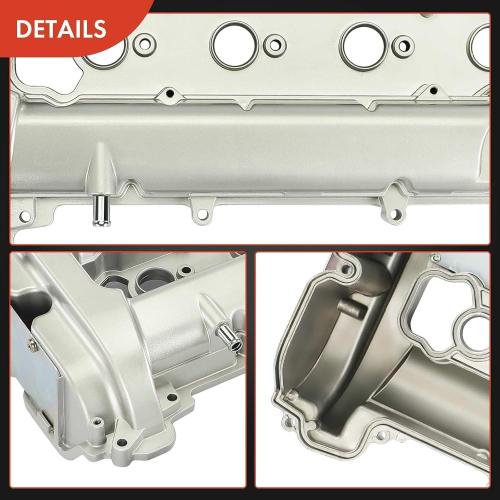 A-Premium Engine Valve Cover Compatible with Chevy GMC Buick 2.4L - 2010-2017 - Equinox Terrain Malibu Captiva Sport Impala LaCrosse Regal Verano Orlando, with Gasket & Cap, Replace # 12610280