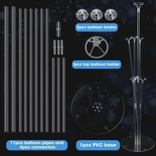 30 Sets Balloon Stand Kits, Balloon Sticks Holder with Base for Table Graduation Birthday Baby Shower Gender Reveal Party Decorations