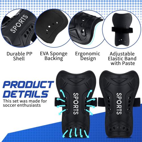 Syhood Soccer Shin Guards and Socks for Toddler Kids Youth, Lightweight Soccer Shin Pads Protective Defender Gear for 3-5, 5-10, 10-15 Years Old Children Teen Boys Girls Sports Game