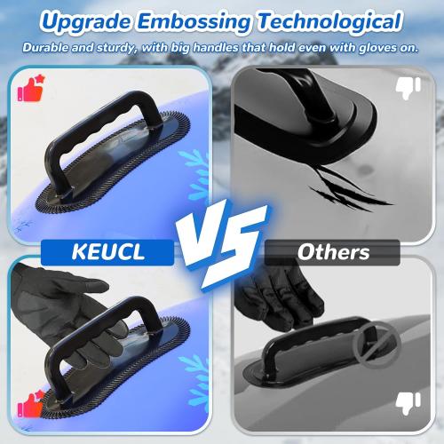 Snow Tube, 3Packs/4Packs for Whole Family Inflatable Snow Sled for Kids and Adult, Thickened Heavy Duty Hard Bottom Sleds for Snow with Handles, Snow Toys for Outdoor Sledding Snow Tube Sports