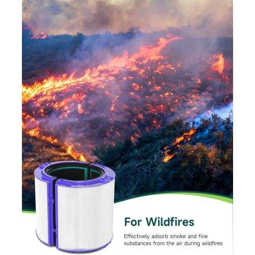 Future Way TP04 Filter Replacement Compatible with Dyson TP04 / HP04 / DP04 Air Purifier, 360 Combi Glass HEPA Carbon Filter