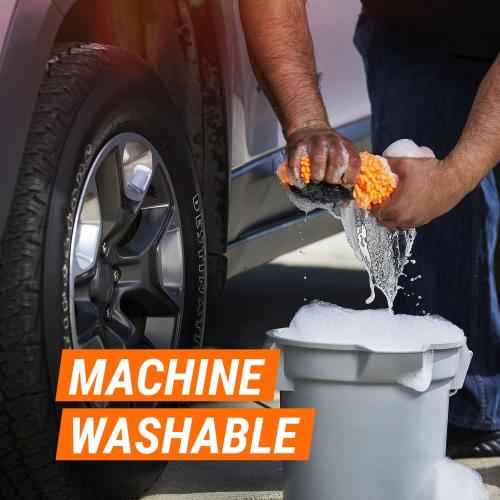 Armor All Microfiber Car Wash Mitt by Armor All, Noodle Tech Car Wash Glove for Clean Cars, Trucks, Motorcycles, 1 Each