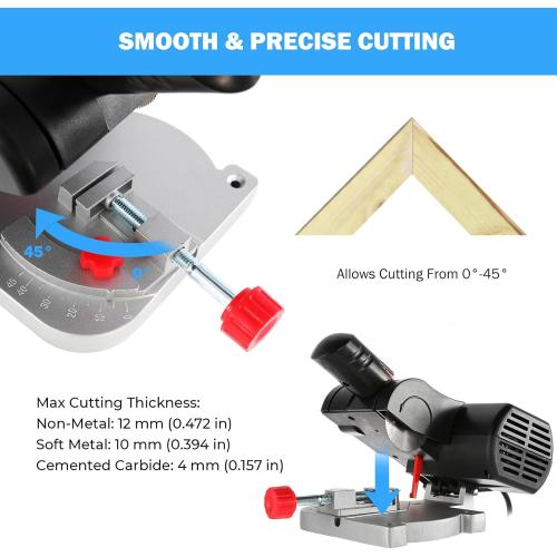 BEAMNOVA Mini Cut-Off Saw for Crafts, 2” Blade Precision Hobby Cutter