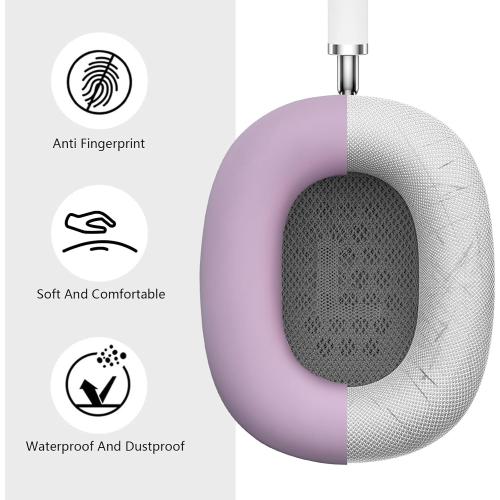 Filoto Case for Airpods Max Headphones,Ear Pad Case Cover/Ear Cups Cover/Headband Cover for AirPods Max(USB-C/Lightning)(2024/2020),Silicone for Apple Airpod Max, Accessories Cases(Lavender Purpl)