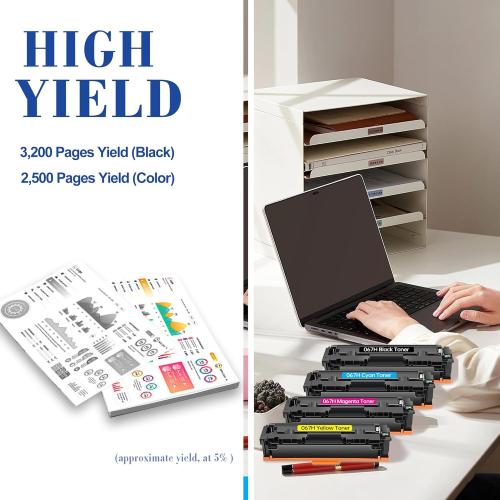 Twin Pack 067H 067 MF656Cdw Toner Cartridge 2 Pack High Yield Compatible Replacement for Canon 067H 067 for Canon imageCLASS LBP633Cdw LBP632Cdw MF653Cdw MF654Cdw MF656Cdw Printer- Black