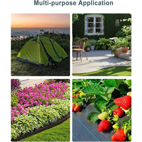 50 Pack of Black 8-inch Plastic Landscape Edging Spikes are Perfect for anchoring Weed barriers, Paver Edging, Artificial Turf, Grass Pathways, and More.