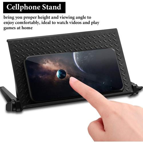 Blulu 2 Pieces TV Top Shelf Adjustable Screen Shelf TV Monitor Top Bracket for Cellphone Stand, Media Boxes, Game Console, Router and Home(8.5 x 4.5 Inch,Black)