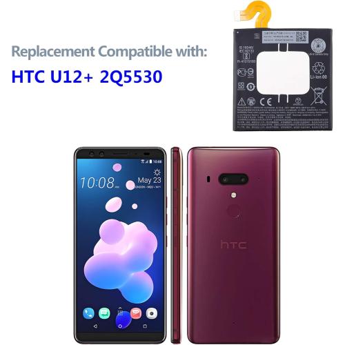 SwarKing Replacement Battery Compatible with HTC U12 Plus U12  35H00278-00M B2Q55100 with Toolkit