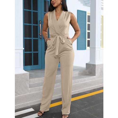 Size L ....Women's Elegant Jumpsuits V Neck