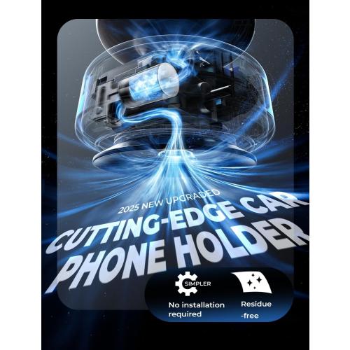 LISEN Suction Phone Mount, Content Creator Vlogging Portable Super Stable Electric Vacuum Magnetic Phone Holder, 360 Adjustable Travel Multi-Scene TikTok for iPhone 17 Pro Max Air 16e 16 15 Kits