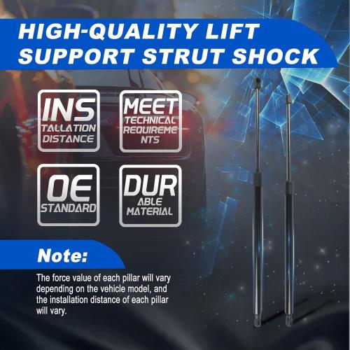 Rear Hatch Trunk Struts Fit for 2007-2014 Escalade ESV EXT Suburban Tahoe Yukon, Liftgate Shocks Replaces 15827433 15854712 20952718 PM1062 (Not The Rear Window), 2 Pcs