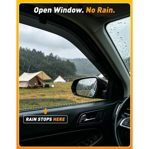 in-Channel Window Visors Rain Guards for Ford F150 2021-2026 SuperCrew | Goholy,PC,Extra Durable,in-Channel,Window Vent,Wind Shades,Side Window Visors,Vent Visor, Window Deflectors,Truck Accessories
