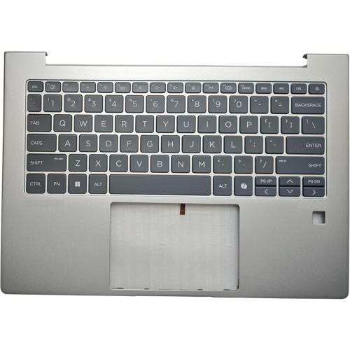 New Palmrest for HP EliteBook 640 645 G11 US/Spanish Keyboard Upper Cover N97244-171 (US Backlit)