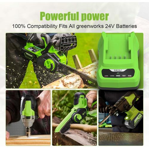Powilling 24V CAF806 Battery Charger Replacement for Greenworks 24V Battery