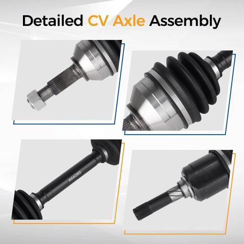 PAROD 666285 AWD CV Axle Assembly Fit for 2008-2013 Nissan Rogue, 2014-2015 Rogue Select - Front Left Drive Side