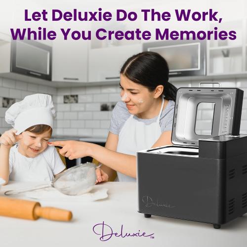 2LB Sourdough Bread Maker Machine for Home Bakery - 17 Program Gluten Free Bread Machine Maker with 15H Timer, 3 Loaf/Crust Sizes, Nut Dispenser - Aluminum Breadmaker Machines w/Recipe Book