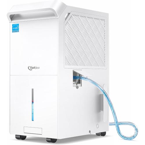 Dehumidifier for Basement, 6000 Sq Ft Energy Star Most Efficient 2025 | Max 140 Pint/Day for Home and Large Rooms with Drain Hose, Auto Defrost, Smart Humidity Control, Auto Restart
