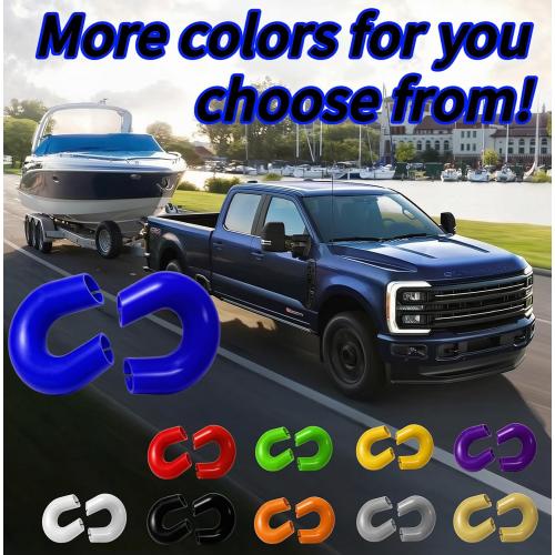 Front Tow Hook Cover for 2017-2026 Ford Super Duty F-250 F-350 F-450,Tow Hitch Covers, Ford Truck Accessories, Pickup Truck Accessories, F250 Must Haves, Silicone, Blue (2 Pack)