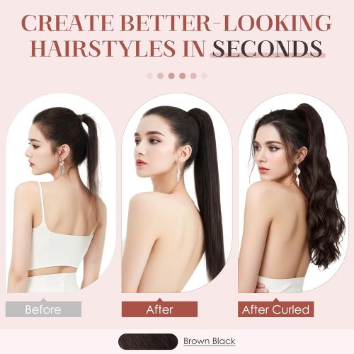 Human Hair Claw Clip Ponytail, Claw Clip Human Hair Ponytail,Effortless Application with Secure Hold,Style in Seconds,Quick Styling Solutions for Busy Lives,18/113g CARAMEL WITH LITTLE WHITE