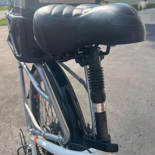 Bike Suspension Seat Post, 25.4 27.2 30.4 30.9 31.6mm, Bicycle Seatpost with Adjustable Absorber for MTB/e-Bike/BMX/Childrens Bike