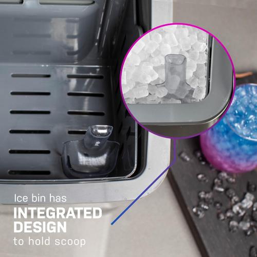 GE Profile Opal 1.0 Nugget Ice Maker| Countertop Pebble Ice Maker | Portable Ice Machine Makes up to 34 lbs of Ice Per Day | Stainless Steel