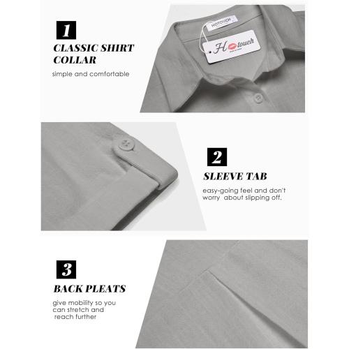 Button Down Shirt Women 2XL  Sleeve Blouses V Neck Collared Button Up Summer Beach Tops