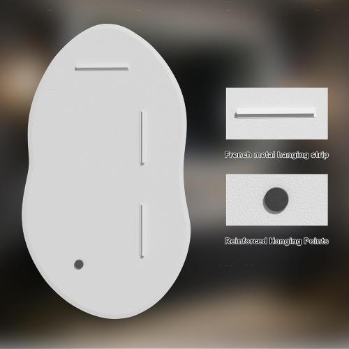 Asymmetrical Mirror, 38x22inch Special-Shaped Beveled Edge Frameless Bathroom Mirror,Irregular wall Mirror, Suitable for Living Room, Bedroom/wall/Bathroom/Makeup Area/Cloakroom。