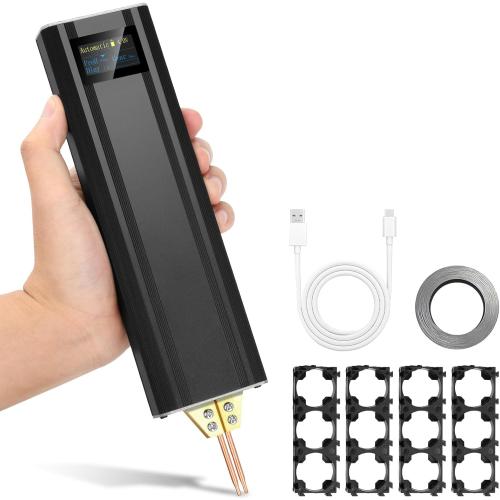 Handheld Battery Spot Welder 5V 2A 1865O Battery Spot Welder 80 Gears Adjustable Portable Welder with Colorful Digital Display for Various 1865O Battery and Nickel or Stainless Steel Sheets