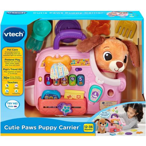 VTech Cutie Paws Puppy Carrier, Pink