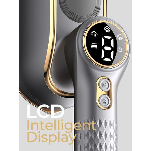 Portable Travel Steamer, 1200W Handheld Fabric Steamer for Clothes, 4 Modes with LCD Display, Powerful Wrinkle Remover for Home & Travel, 150ml Water Tank, 10S Fast Heat-Up, 180° Swivel Handle, Grey