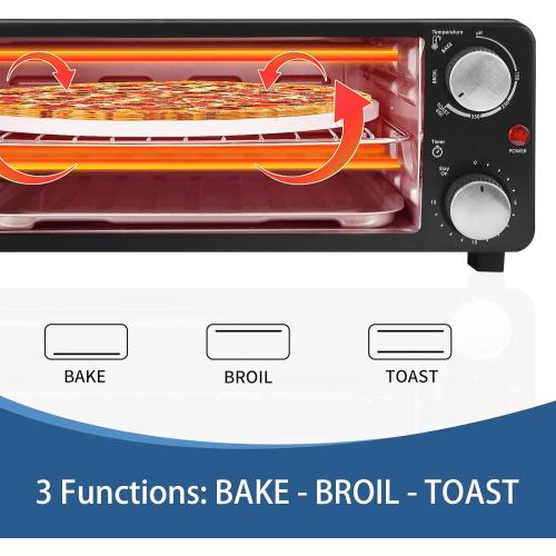 broken leg - need clean - Electric Pizza Oven Indoor Countertop Pizza Oven Commercial Pizza Maker Machine Bake 12 Pizzas in Minutes, 1200W Toaster Oven for Home with Timer, Removable Door