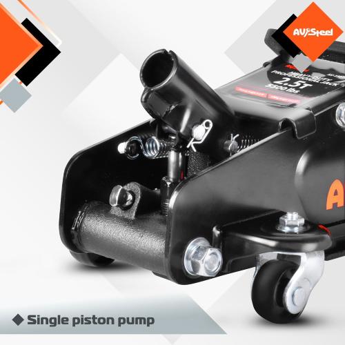 Floor Jack 2.5 Ton (5500 lbs), Low Profile Floor Jack with Single Piston Pump, Heavy Duty Steel Hydraulic Jack for Car, Jack for Car with Lifting Range 3.4'' to 14.6''