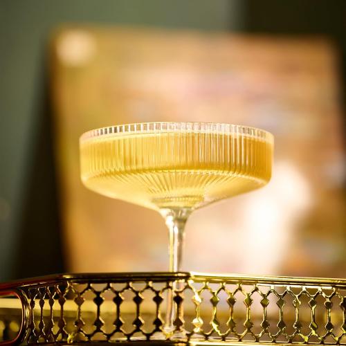 7oz 4 Pack BELLAFORTE Champagne Coupe Glasses, Espresso Martini Glasses | Set of 4 | 7 oz Classic Cocktail Glasses, Fluted Glassware Crystal with Stem for Manhattan, Cosmopolitan in Premium Gift Box