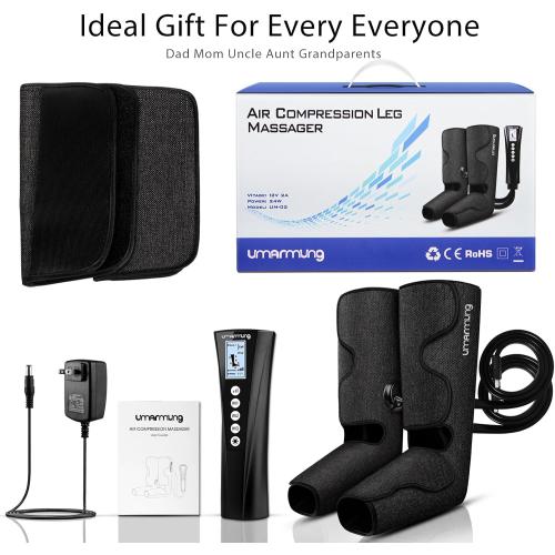UMARMUNG Christmas Air Compression Leg Massager with Heat Gifts for Women, Men, Mom, Dad, Wife, Husband, Her, Him, Calf Foot Massage boots Gifts for Birthday, Mothers Day, Fathers Day, Valentine's Day